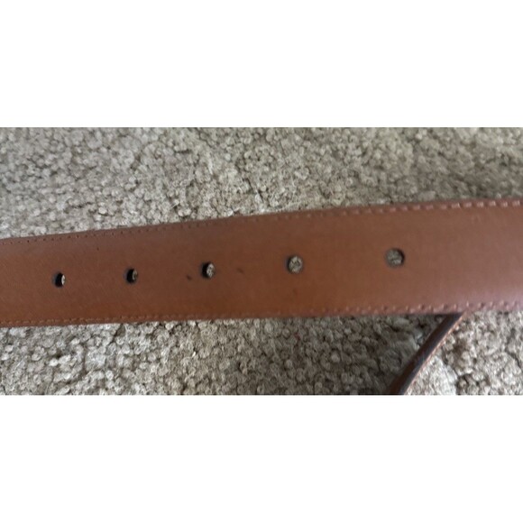 Jos A Bank Brown Leather Dress Belt with Gold Buckle Business Casual Men’s 44 - Picture 6 of 6